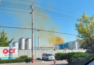 전북 군산 OCI 공장 가스 누출..'노란빛' 연기 발생