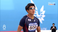 광주시청 소속 김국영, AG 男 400m 계주 메달 도전