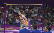 [항저우AG]우상혁, 아시안게임 높이뛰기 2회 연속 은메달...바르심 이어 2위