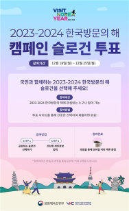 “웰 컴 투 코리아!”..‘2023-2024 한국방문의 해’ 외국인 환영 메시지 투표