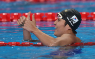 항저우 3관왕 김우민, 세계수영선수권 자유형 400ｍ 金
