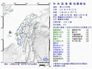대만 남서부에 4월에만 지진 19회..강진 우려 지속